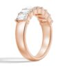 925 Sterling Silver 2.8 Ctw Emerald Cut Diamond Half Eternity Band - Image 10