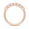 925 Sterling Silver 2.8 Ctw Emerald Cut Diamond Half Eternity Band - Image 12