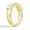 925 Sterling Silver 2.8 Ctw Emerald Cut Diamond Half Eternity Band - Image 7