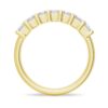 925 Sterling Silver 2.8 Ctw Emerald Cut Diamond Half Eternity Band - Image 9