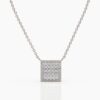 925 Sterling Silver 25 Stone Diamond Necklace - Image 4