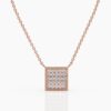 925 Sterling Silver 25 Stone Diamond Necklace - Image 5