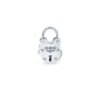Thick gold plated lock ring with a classic design