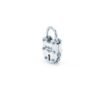 Clean 25MM lock ring in 925 Sterling Silver