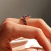 925 Sterling Silver 2CT. Art Deco Kite Cut Alexandrite Engagement Ring Set Diamond Accents - Image 7