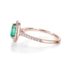 925 Sterling Silver 2CT. Oval Emerald Classic Halo Ring - Image 11