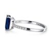 925 Sterling Silver 2CT. Petite Trellis Sapphire Ring - Image 3