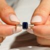 925 Sterling Silver 2CT. Petite Trellis Sapphire Ring - Image 8