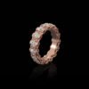 3.5MM ring with balanced profile and diamond accents