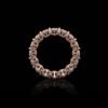 Sterling Silver ring combining classic shape and detailed stone layout