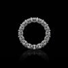 Slim 3.5MM ring with polished channel-set sparkle