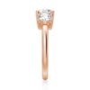 925 Sterling Silver 3 Stone Shared Prong Set Diamond Anniversary Band - Image 11