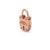 Gold-plated sterling silver ring with a classic lock design