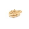 Sterling silver ring pendant with thick gold plating