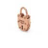 Open-and-close lock ring pendant in 925 sterling silver