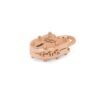 Gold-plated lock ring pendant for layered styling
