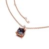 925 Sterling Silver 3CT. Cushion Cut Alexandrite Diamond Pave Pendant - Image 3