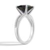 925 Sterling Silver 3CT. Princess Cut Alexandrite Diamond Engagement Ring Split Band - Image 2
