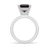 925 Sterling Silver 3CT. Princess Cut Alexandrite Engagement Diamond Ring Accents - Image 4