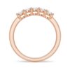 925 Sterling Silver 3MM 5 Stone Shared Prong Diamond Anniversary Band - Image 12