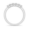 925 Sterling Silver 3MM 5 Stone Shared Prong Diamond Anniversary Band - Image 6