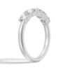925 Sterling Silver 4.5MM 5 Stone Shared Prong Diamond Anniversary Band - Image 4