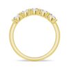 925 Sterling Silver 4.5MM 5 Stone Shared Prong Diamond Anniversary Band - Image 9