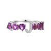 Custom ring with 925 sterling silver and gold plating