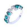 Custom initial ring in 925 sterling silver