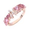 Gold-plated sterling silver ring with custom styling