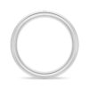 925 Sterling Silver 5.7MM Satin Finish Emerald Cut Diamond Men Wedding Band - Image 4