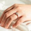 925 Sterling Silver 5 Stone Marquise Moissnite Anniversary Diamond Wedding Band - Image 14