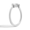 925 Sterling Silver 5 Stone Marquise Moissnite Anniversary Diamond Wedding Band - Image 5