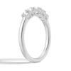 Classic anniversary band with balanced five-stone design
