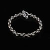 5mm sterling silver bracelet with clean linked form