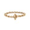 5MM open link bracelet with toggle closure