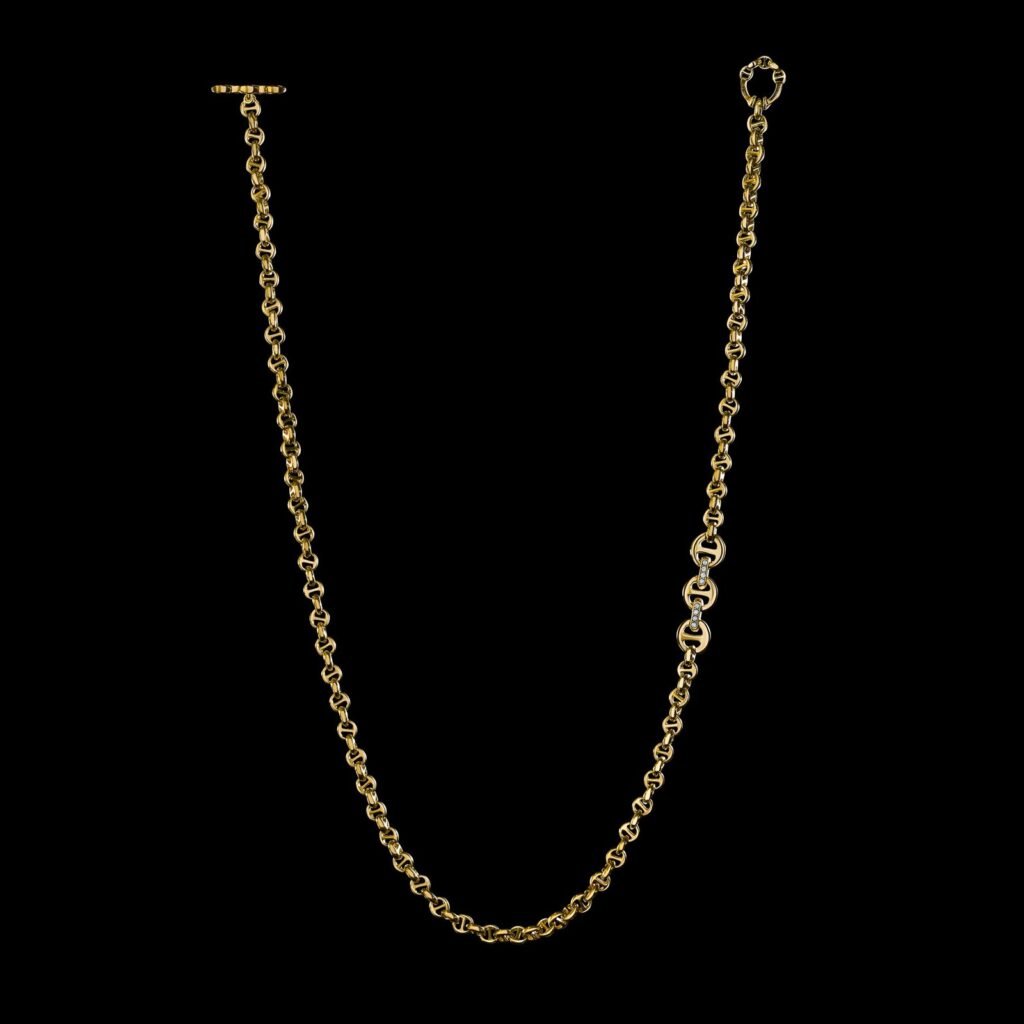 925 Sterling Silver 5MM Open Link Diamond Necklace Pendant 26
