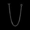 Open link necklace with a 5MM width and toggle closure