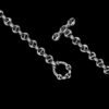 Handmade 925 Sterling Silver open link necklace with 16-inch length