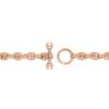 Open link necklace featuring tri-link loop and toggle closure