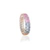 925 Sterling Silver 6.54 CTW Multi Sapphire Eternity Band Ring - Image 5