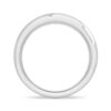 925 Sterling Silver 6.5MM Diamond Men Wedding Band - Image 6