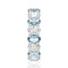 925 Sterling Silver 6.6CT. White Sapphire Green Band - Image 19