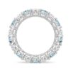 925 Sterling Silver 6.6CT. White Sapphire Green Band - Image 20