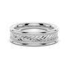 925 Sterling Silver 6MM Arrow Pattern Minimalist Men Wedding Band