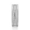 925 Sterling Silver 6MM Arrow Pattern Minimalist Men Wedding Band - Image 5