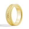 925 Sterling Silver 6MM Arrow Pattern Minimalist Men Wedding Band - Image 7