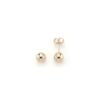 925 Sterling Silver ball stud earrings with polished 6mm spheres