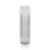 925 Sterling Silver 6MM Brushed Finish Men Wedding Band - Image 5