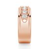 925 Sterling Silver 6MM Channel Set Diamond Men Wedding Band - Image 11